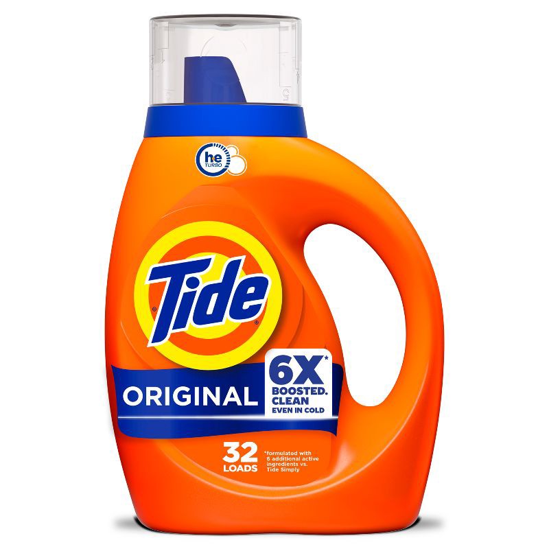 slide 1 of 15, Tide Original HE Deep Cleaning Concentrated Liquid Laundry Detergent Soap 32 Loads - 40 fl oz, 40 fl oz