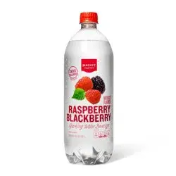 Raspberry Blackberry Sparkling Water - 33.8 fl oz Bottle - Market Pantry™