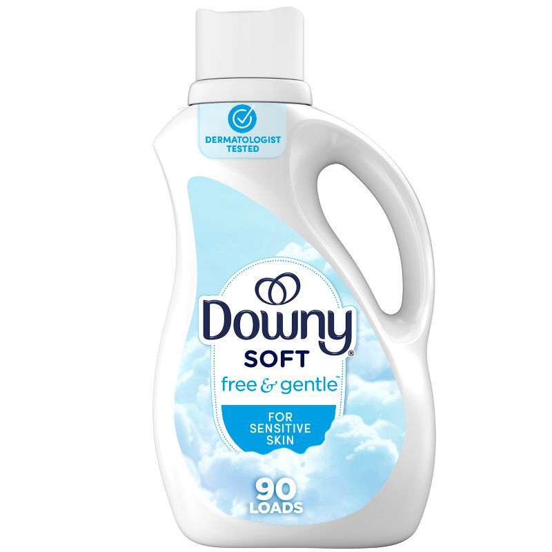 slide 1 of 10, Downy Free & Gentle HE Compatible Ultra Liquid Fabric Softener - 66 fl oz, 66 fl oz