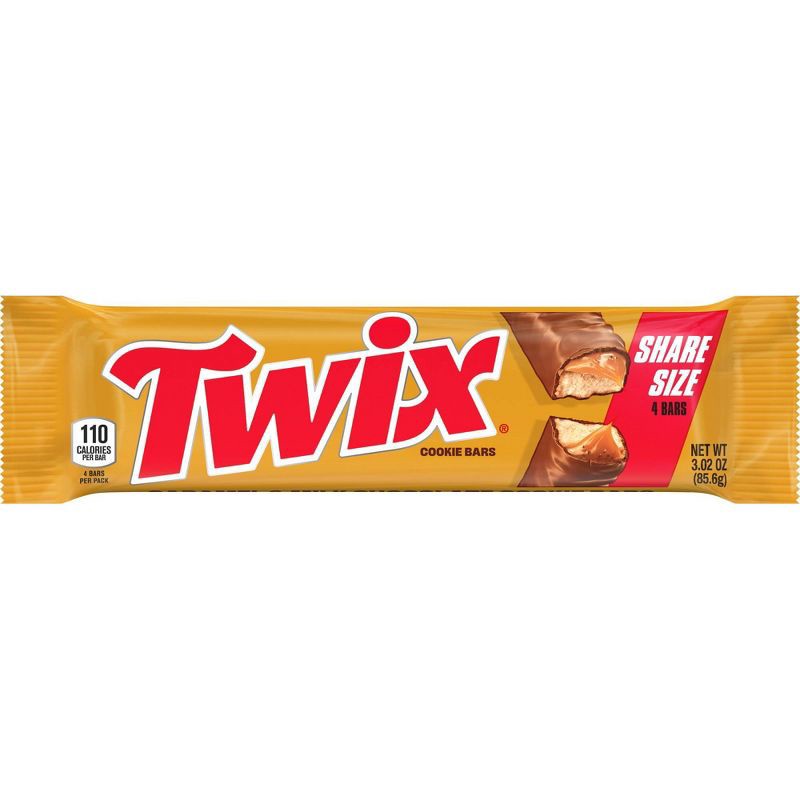 slide 2 of 10, Twix Chocolate Caramel Candy Cookie Bars Sharing Size - 3.02oz, 3.02 oz