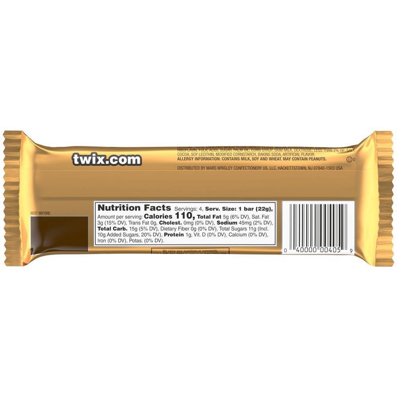 slide 8 of 8, Twix Chocolate Caramel Candy Cookie Bars Sharing Size - 3.02oz, 3.02 oz