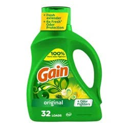 Gain Original HE Concentrated Liquid Laundry Detergent 32 Loads - 46 fl oz