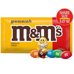 M&M's Peanut Chocolate Candy - 3.27oz