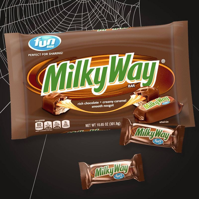 slide 3 of 10, Milky Way Fun Size Milk Chocolate Candy Bars - 10.65oz, 10.65 oz