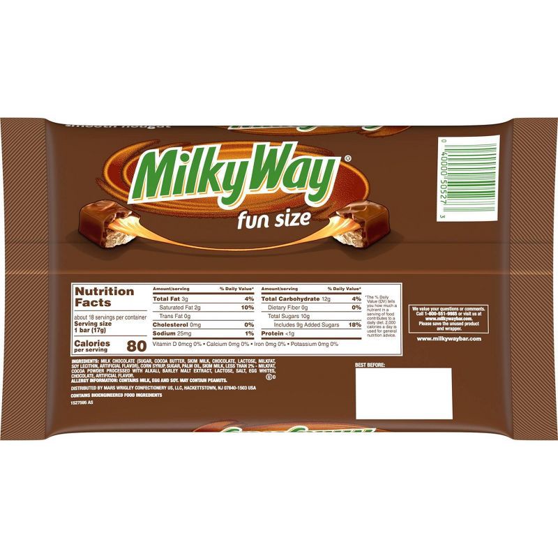 slide 10 of 10, Milky Way Fun Size Milk Chocolate Candy Bars - 10.65oz, 10.65 oz