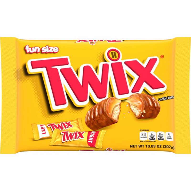 slide 2 of 9, Twix Fun Size Caramel Chocolate Cookie Bar Candy - 10.83oz, 10.83 oz