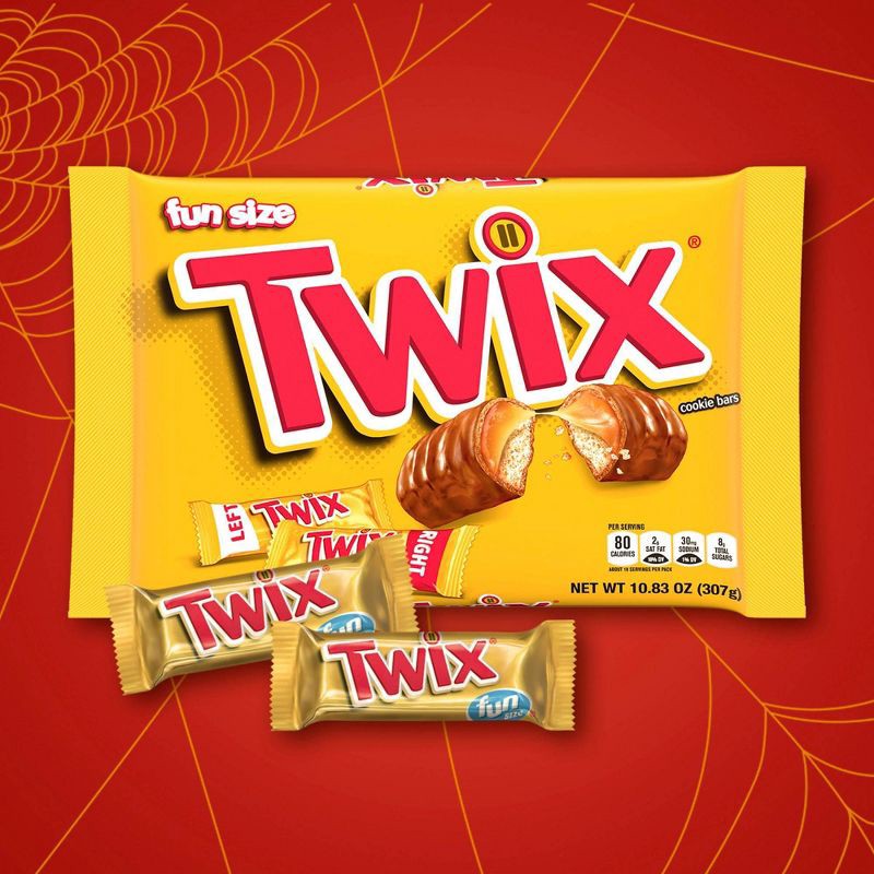slide 3 of 11, Twix Fun Size Caramel Chocolate Cookie Bar Candy - 10.83oz, 10.83 oz