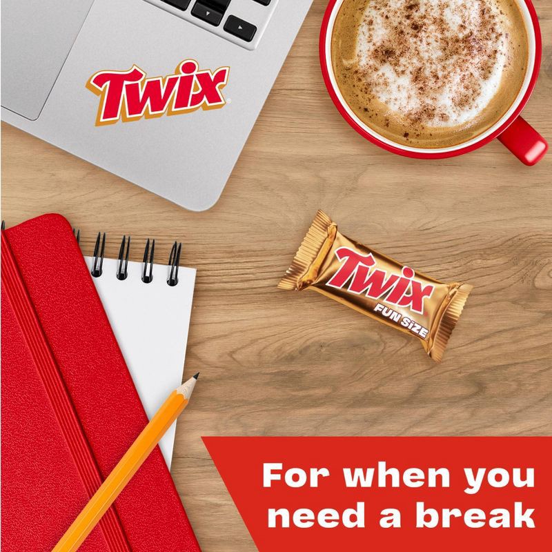 slide 5 of 11, Twix Fun Size Caramel Chocolate Cookie Bar Candy - 10.83oz, 10.83 oz