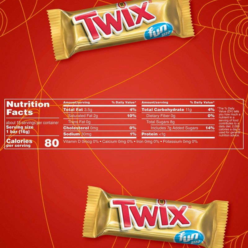 slide 8 of 11, Twix Fun Size Caramel Chocolate Cookie Bar Candy - 10.83oz, 10.83 oz