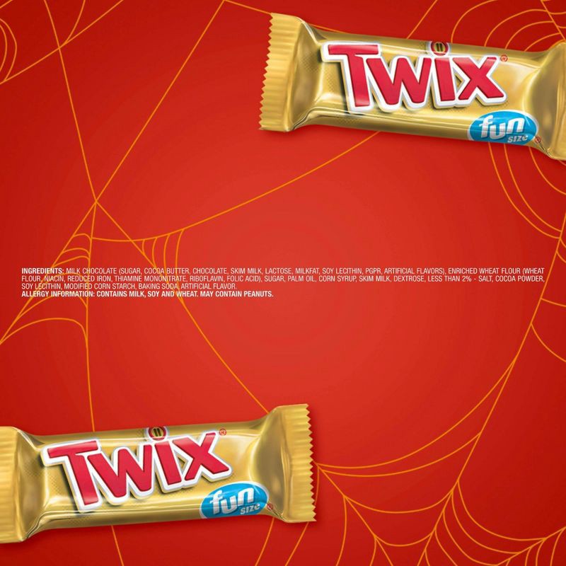 slide 9 of 11, Twix Fun Size Caramel Chocolate Cookie Bar Candy - 10.83oz, 10.83 oz