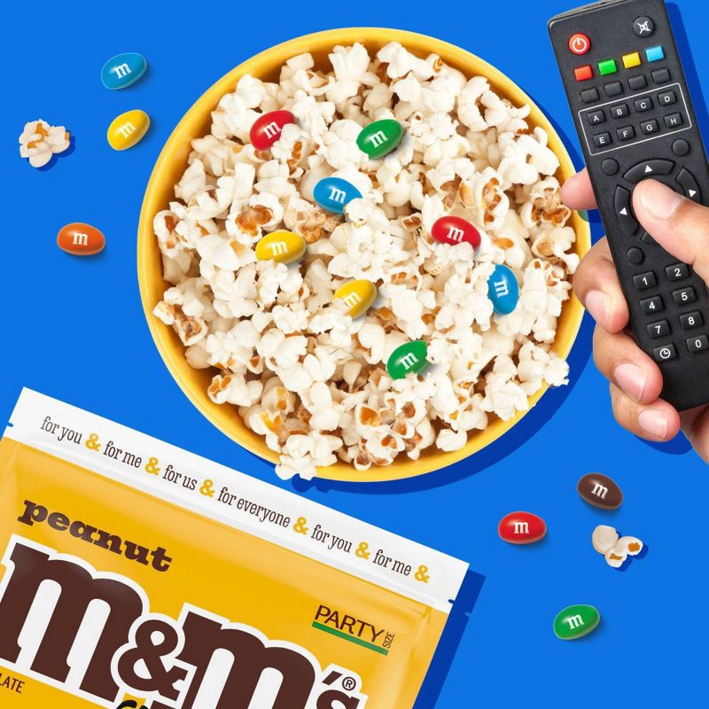 slide 4 of 8, M&M's Party Size Peanut Chocolate Candy - 38oz, 38 oz