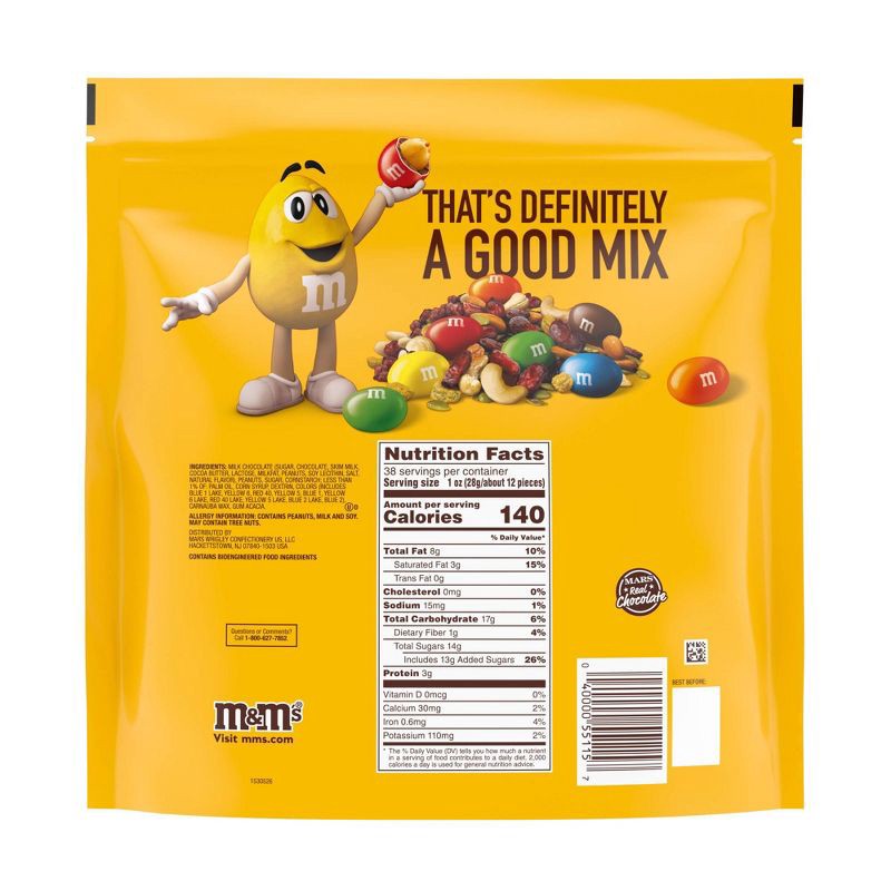 slide 7 of 7, M&M's Party Size Peanut Chocolate Candy - 38oz, 38 oz
