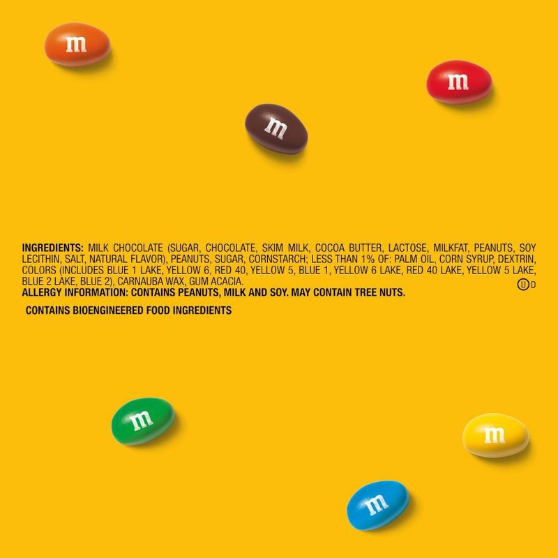 slide 8 of 12, M&M's Party Size Peanut Chocolate Candy - 38oz, 38 oz