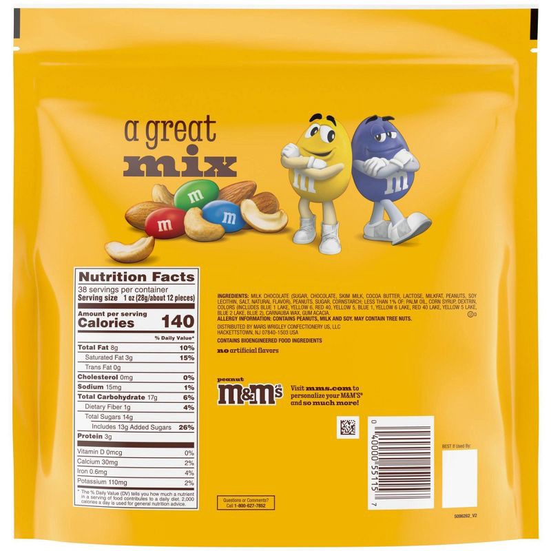 slide 11 of 12, M&M's Party Size Peanut Chocolate Candy - 38oz, 38 oz