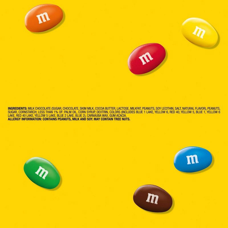 slide 8 of 12, M&M's Peanut Fun Size Chocolate Candy - 10.57oz, 10.57 oz