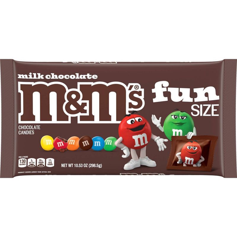 slide 2 of 12, M&M's Fun Size Milk Chocolate Candy - 10.53oz, 10.53 oz