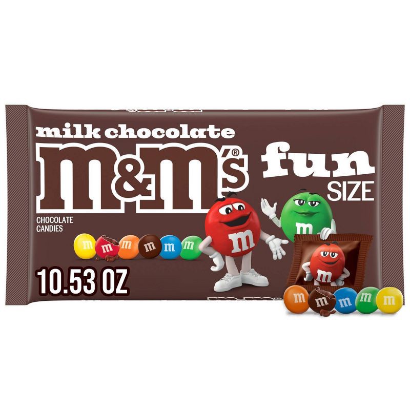 slide 1 of 12, M&M's Fun Size Milk Chocolate Candy - 10.53oz, 10.53 oz