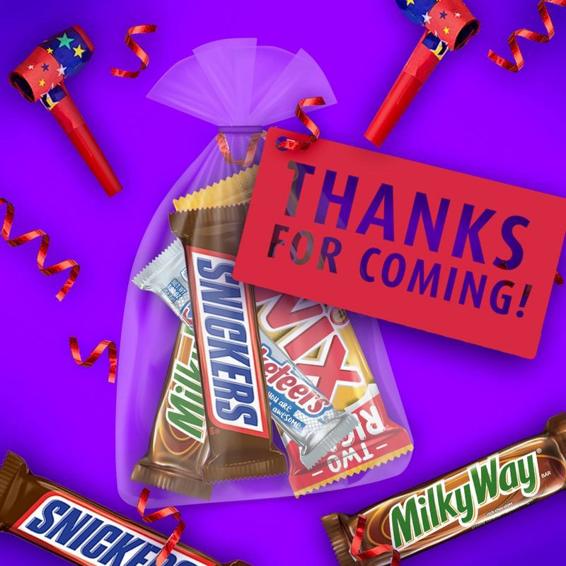 slide 6 of 8, Mars Snickers, Twix, Milky Way & More Full Size Chocolate Candy Bar Assortment Candy Mix - 18ct, 18 ct