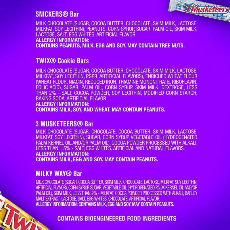 slide 2 of 12, Mars Snickers, Twix, Milky Way & More Full Size Chocolate Candy Bar Assortment Candy Mix - 18ct, 18 ct