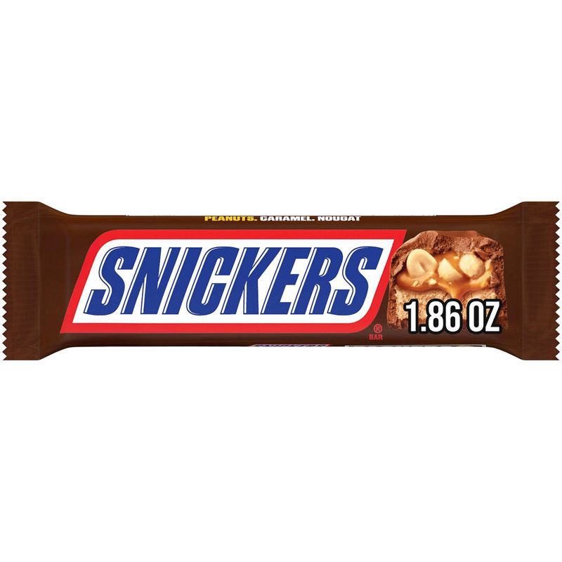 slide 2 of 12, Snickers Full Size Chocolate Candy Bar - 1.86oz, 1.86 oz