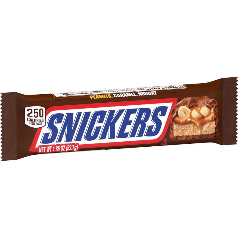 slide 9 of 10, Snickers Full Size Chocolate Candy Bar - 1.86oz, 1.86 oz