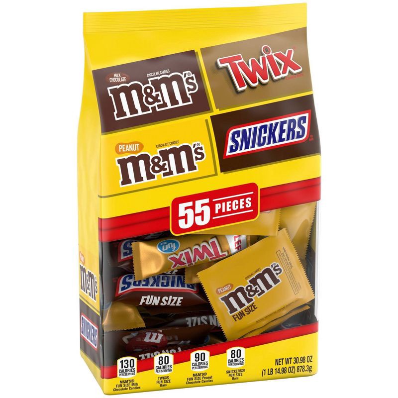 slide 8 of 9, Mars Fun Size Chocolate Favorites Variety Pack - 30.98oz, 30.98 oz