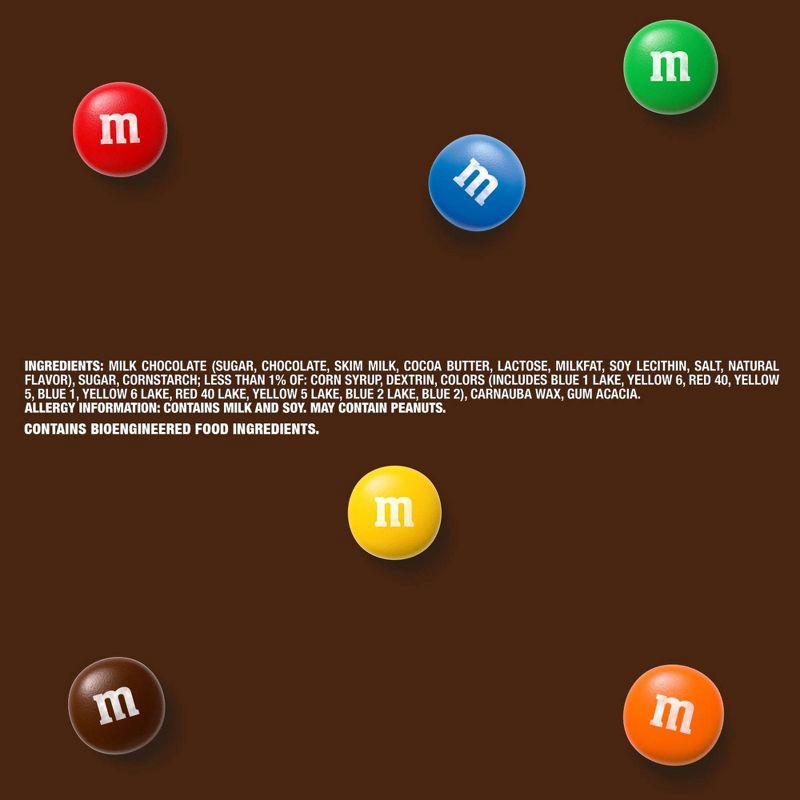 slide 9 of 9, M&M's Milk Chocolates King Size Candy Bag - 3.14oz, 3.14 oz