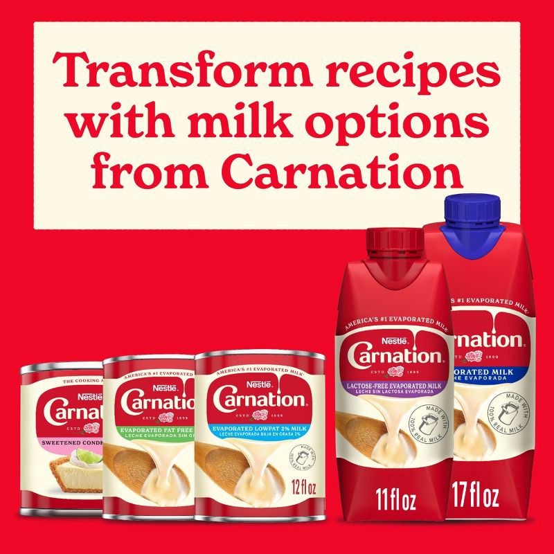 slide 6 of 7, Carnation Evaporated Milk for Pumpkin Pie and Cooking - 5 fl oz​, 5 fl oz