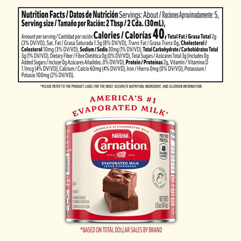 slide 3 of 7, Carnation Evaporated Milk for Pumpkin Pie and Cooking - 5 fl oz​, 5 fl oz