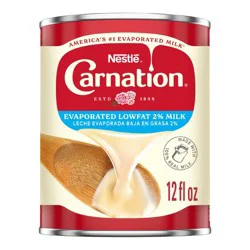 Nestle Carnation Low Fat 2% Evaporated Milk for Pumpkin Pie and Cooking - 12 fl oz