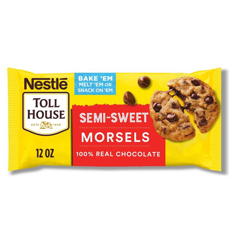 slide 1 of 15, Nestle Toll House Semi-Sweet Chocolate Chips for Baking - 12oz, 12 oz