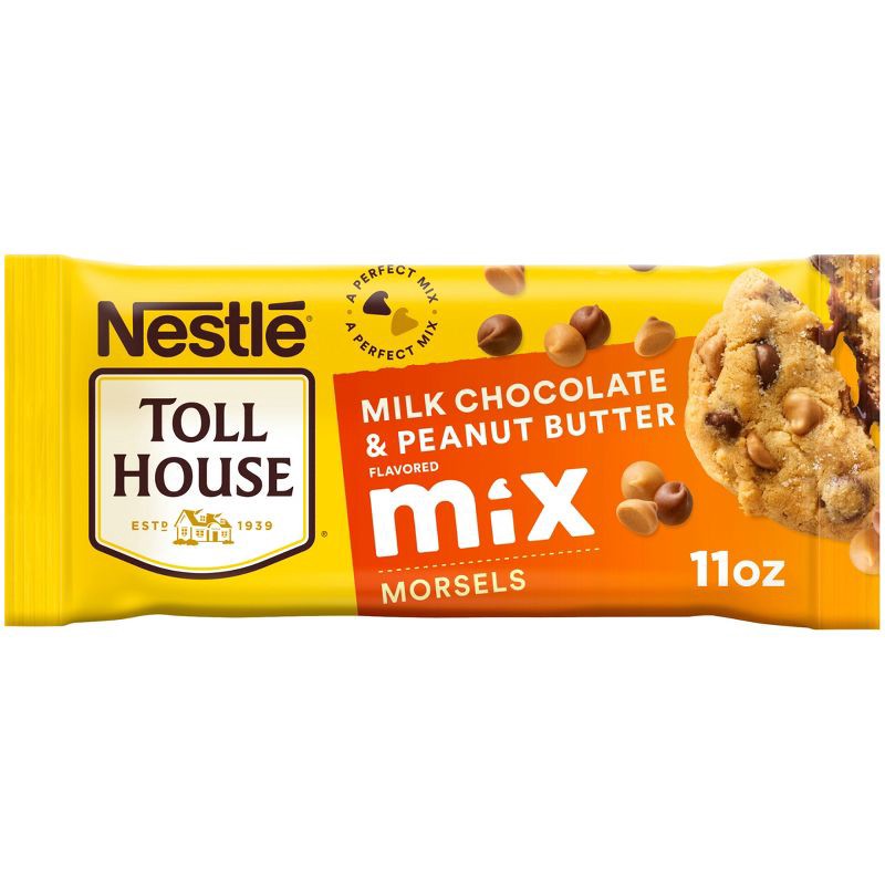 slide 1 of 11, Nestle Toll House Gluten Free Milk Chocolate & Peanut Butter Flavored Cookie Baking Morsels - 11oz, 11 oz