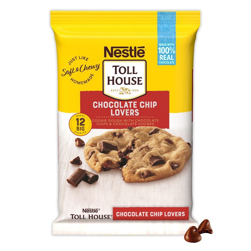 slide 3 of 11, Nestle Toll House Ultimates Chocolate Chip Lovers Cookie Dough - 16oz/12ct, 12 ct; 16 oz