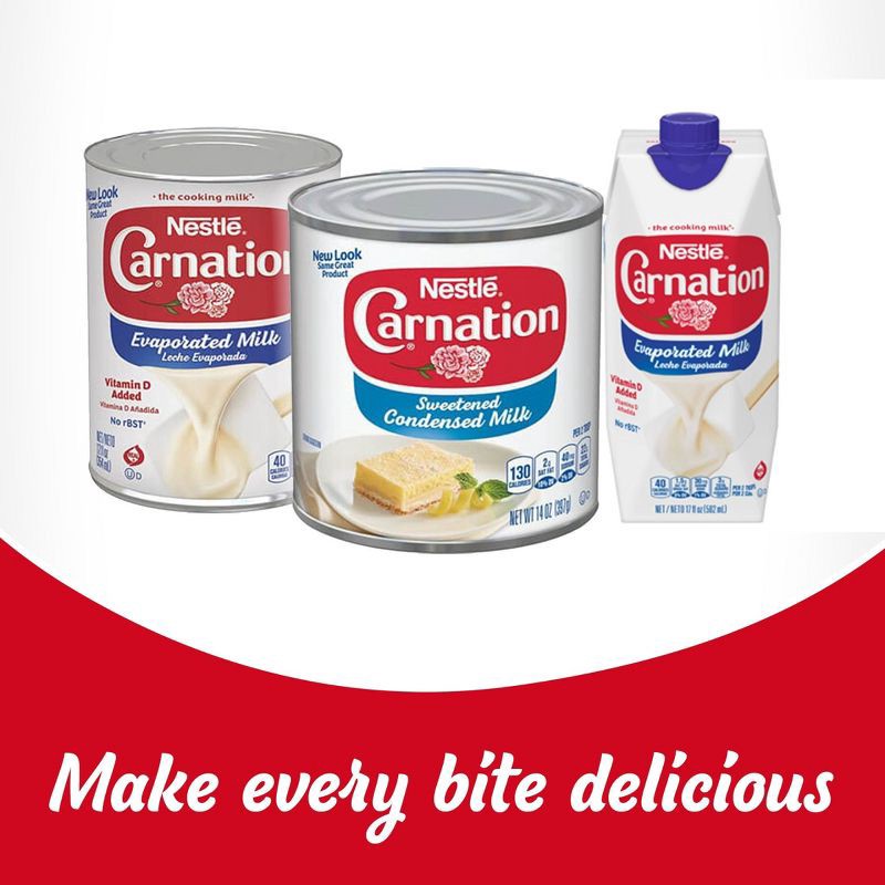 slide 6 of 9, Nestle Carnation Evaporated Milk for Pumpkin Pie and Cooking - 12 fl oz, 12 fl oz