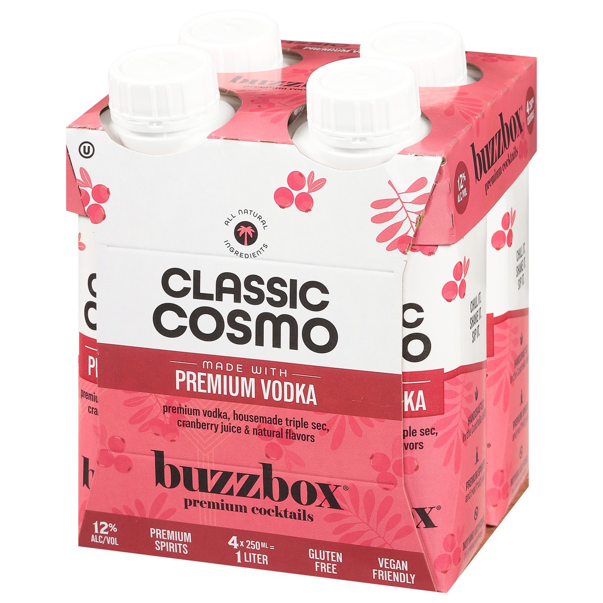 slide 7 of 11, Buzzbox Premium Classic Cosmo Cocktails Carton 4 - 250 ml Cartons, 250 ml