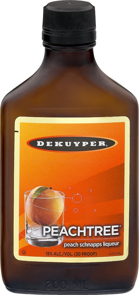 slide 1 of 1, DeKuyper Peachtree Schnapps Liqueur, 200 ml