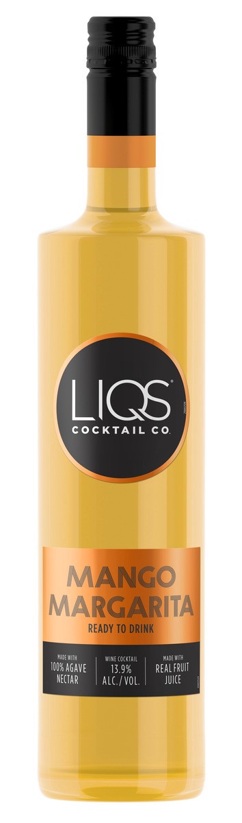 slide 1 of 4, LIQS Mango Margarita Ready to Drink Cocktail, 750 ml