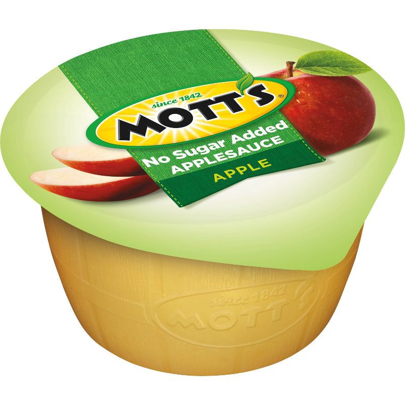 slide 2 of 16, Mott's Unsweetened Applesauce - 6ct/3.9oz Cups, 6 ct; 3.9 oz