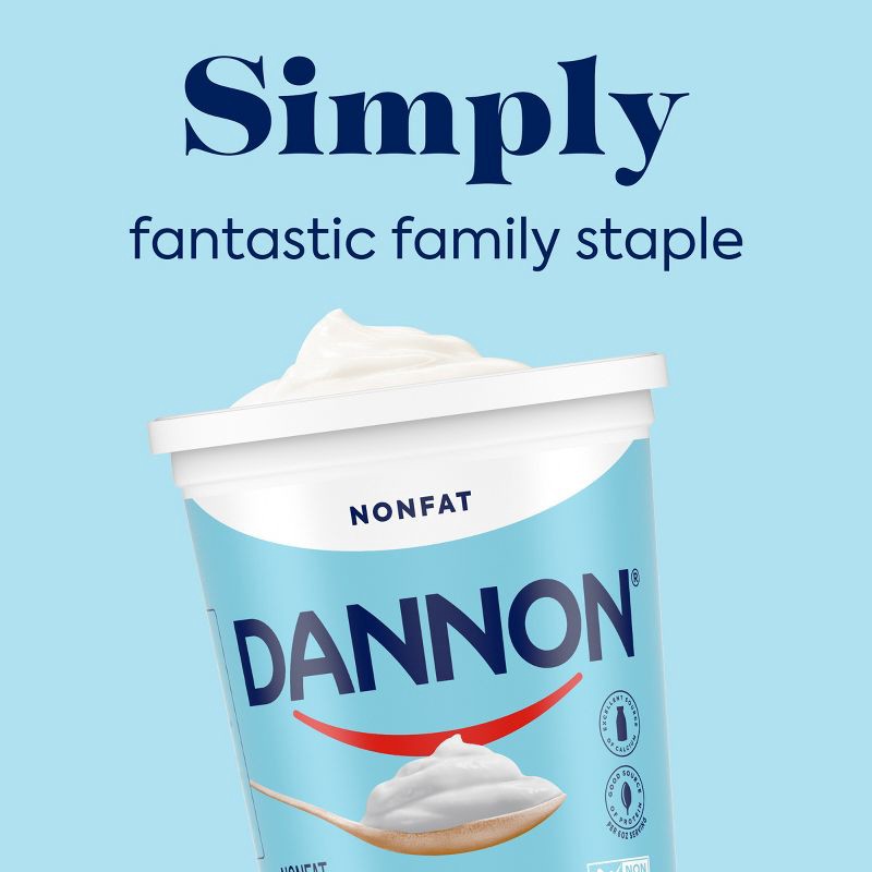 slide 12 of 12, Dannon Nonfat Non-GMO Project Verified Plain Yogurt - 32oz Tub, 32 oz