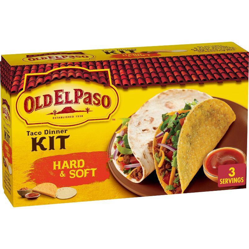 slide 1 of 12, Old El Paso Hard & Soft Shell Taco Dinner Kit - 11.4oz, 11.4 oz