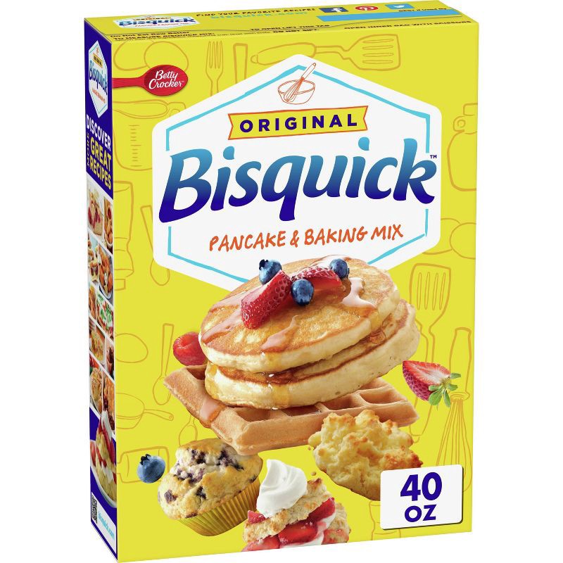 slide 1 of 10, Bisquick Original Pancake and Baking Mix - 40oz, 40 oz