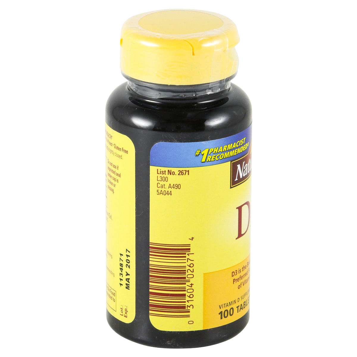 slide 2 of 4, Nature Made Vitamin D3 400 IU Tablet, 100 ct