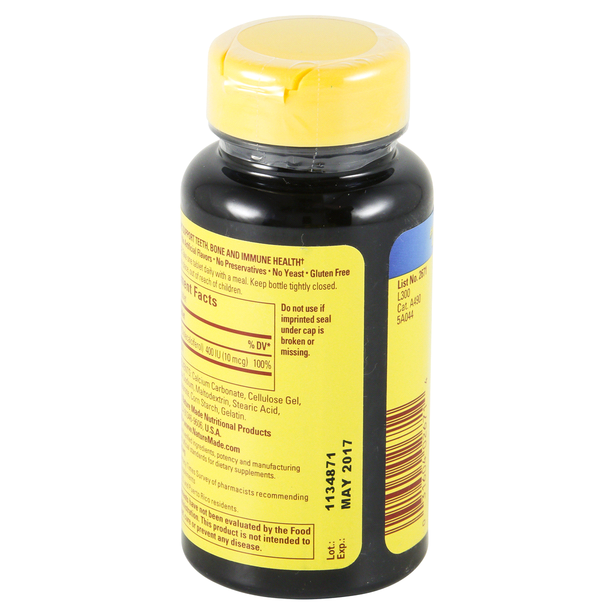 slide 3 of 4, Nature Made Vitamin D3 400 IU Tablet, 100 ct