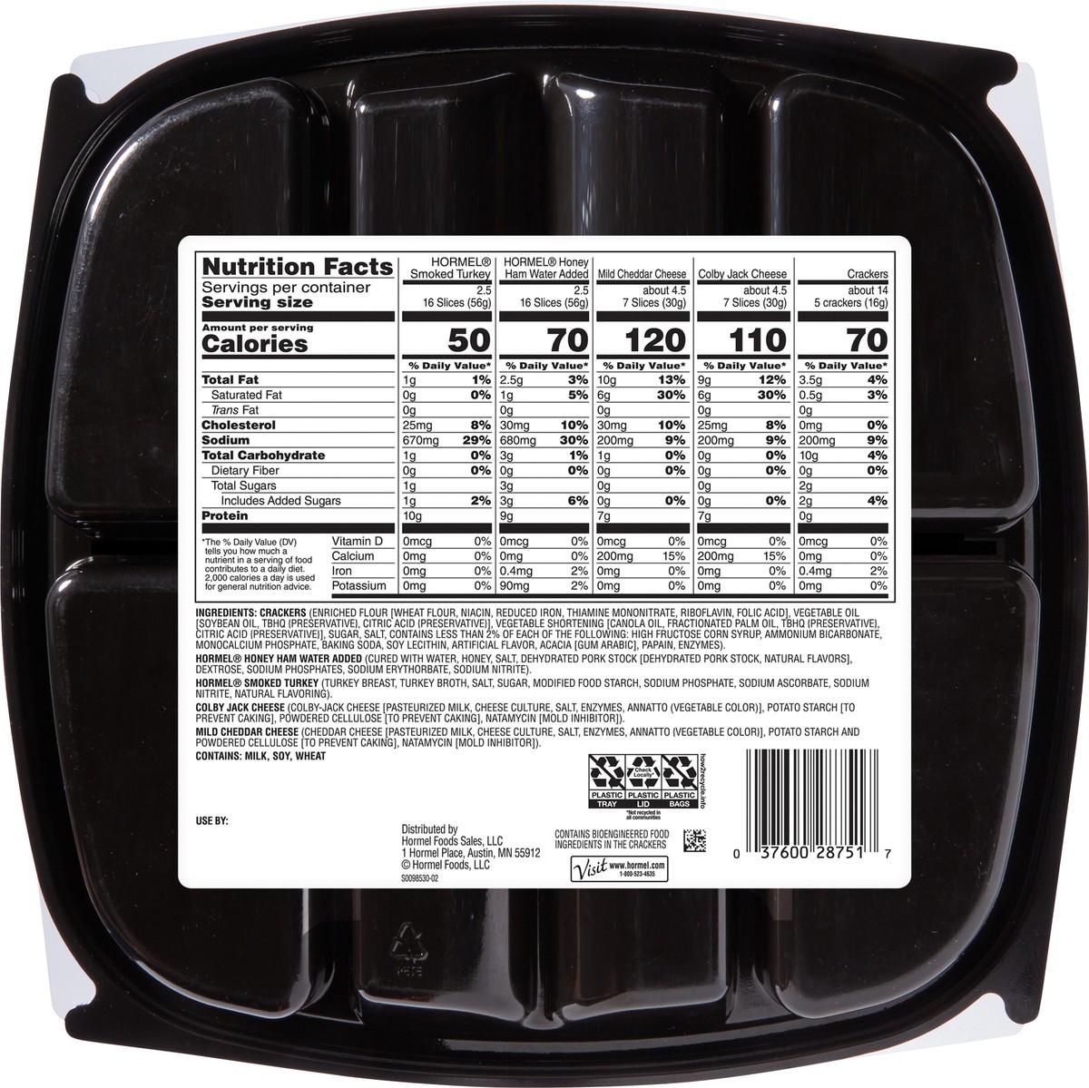 slide 8 of 9, HORMEL GATHERINGS Honey Ham & Turkey Party Tray, 28 oz