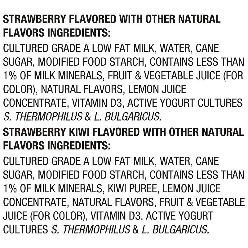 slide 9 of 14, Danimals Strawberry & Strawberry Kiwi Kids' Smoothies - 12ct/3.1 fl oz Bottles, 12 ct; 3.1 fl oz