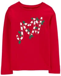 Oshkosh Kid Joy Holiday Shirt - Red Red S