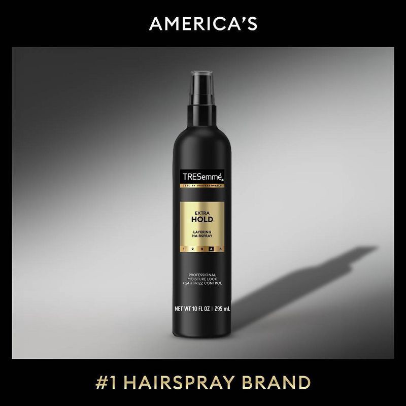 slide 3 of 8, Tresemme Extra Hold Hairspray for 24-Hour Frizz Control - 10 fl oz, 10 fl oz