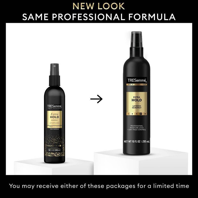 slide 4 of 8, Tresemme Extra Hold Hairspray for 24-Hour Frizz Control - 10 fl oz, 10 fl oz