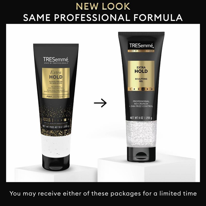 slide 3 of 9, Tresemme Extra Hold Alcohol-Free Hair Gel for 24-Hour Frizz Control - 9oz, 9 oz