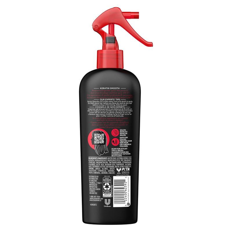 slide 3 of 7, Tresemme Protecting Heat Spray Keratin Smooth for Taming Frizz & Reducing Breakage - 8 fl oz, 8 fl oz